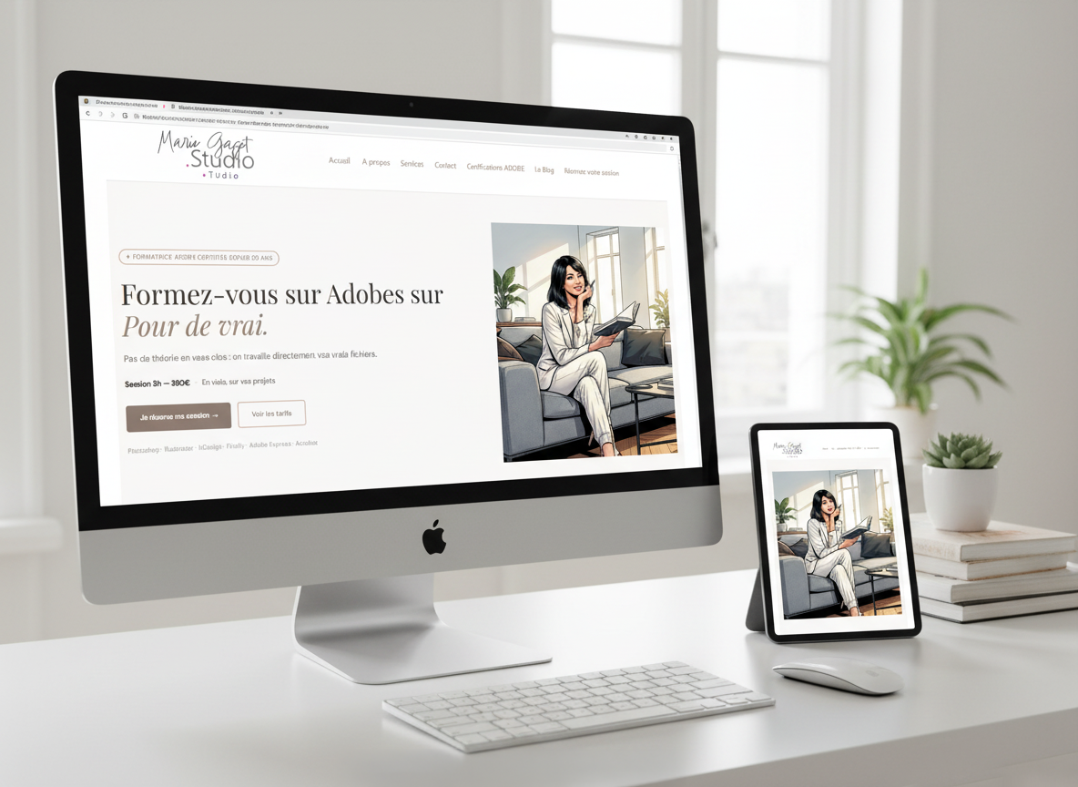 Marie Gaget Studio — formations Adobe par visio pays francophone